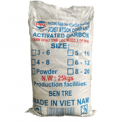 Than bột hoạt tính, Việt Nam, 25kg/bao